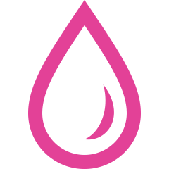 Blood drop icon representing at-home blood collection for postpartum depression study