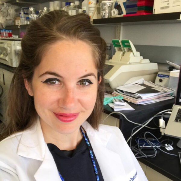 Jessica Johnson, MPH, Research Specialist at MomGenes, focusing on maternal mental health research at UNC School of Medicine.